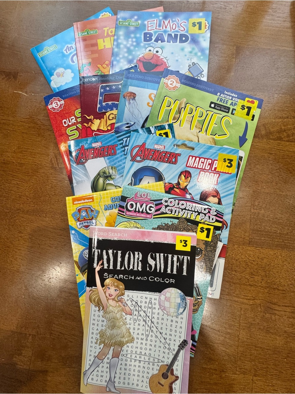 Lot of 12 kids Activity Books, Puzzle, Word search and Readers Bendon All New